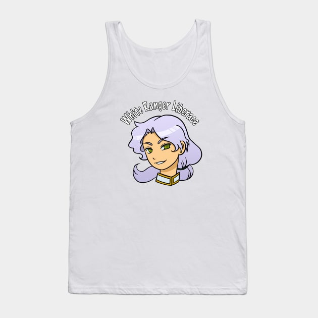 White Ranger Liberance (Zoisite) Tank Top by RueLi